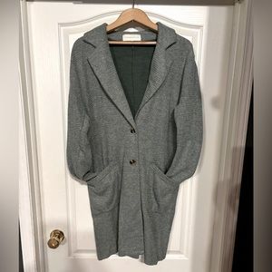 Anthropologie French Mauve Cardigan Green XL excellent condition